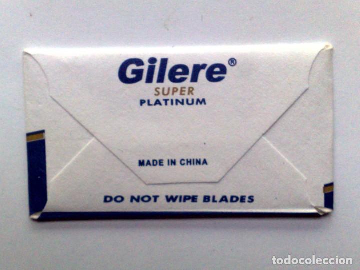 Antig&uuml;edades: HOJA DE AFEITAR,GILERE SUPER PLATINUM,SIN USAR. - Foto 2