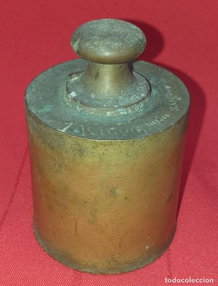 Antig&uuml;edades: PESA DE BRONCE 1 KILO - ARENYS LLETJOS - Foto 1