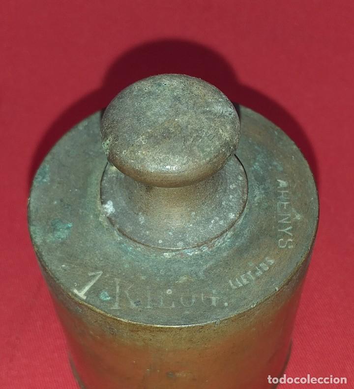 Antig&uuml;edades: PESA DE BRONCE 1 KILO - ARENYS LLETJOS - Foto 4