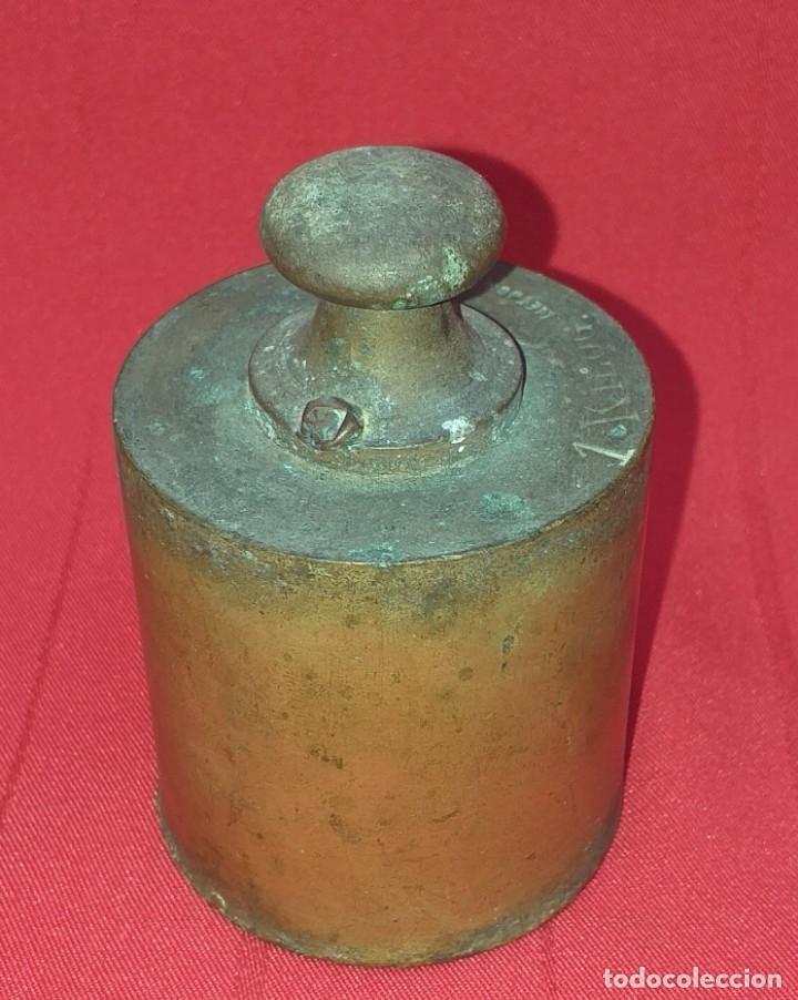 Antig&uuml;edades: PESA DE BRONCE 1 KILO - ARENYS LLETJOS - Foto 7