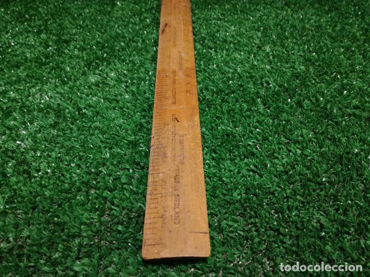 Antig&uuml;edades: ANTIGUA REGLA DE MADERA 31cm - MARCA HELIX - HERRAMIENTA - Foto 12
