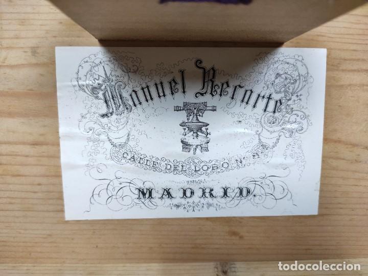 Antig&uuml;edades: Alidada- plancheta de recarte en bronce y madera, hacia 1900. - Foto 13