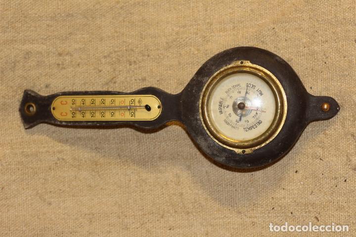 Antig&uuml;edades: barometro termometro - Foto 2