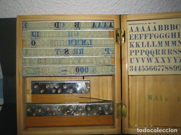 Antig&uuml;edades: imprenta - abecedario letras de goma - ref X3 - Foto 1