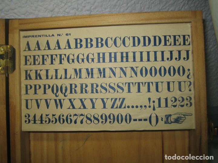 Antig&uuml;edades: imprenta - abecedario letras de goma - ref X3 - Foto 4