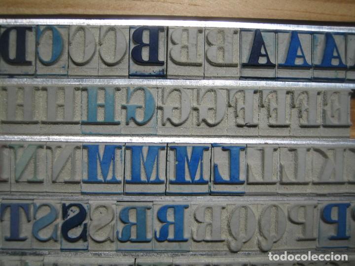 Antig&uuml;edades: imprenta - abecedario letras de goma - ref X3 - Foto 7