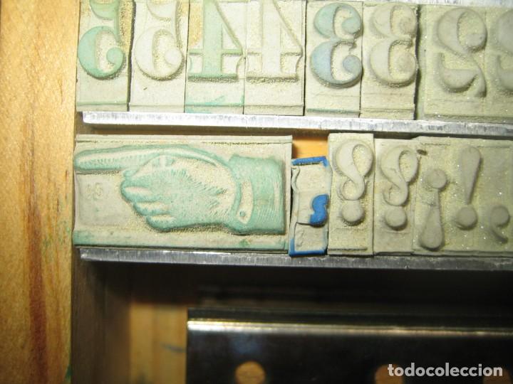 Antig&uuml;edades: imprenta - abecedario letras de goma - ref X3 - Foto 12