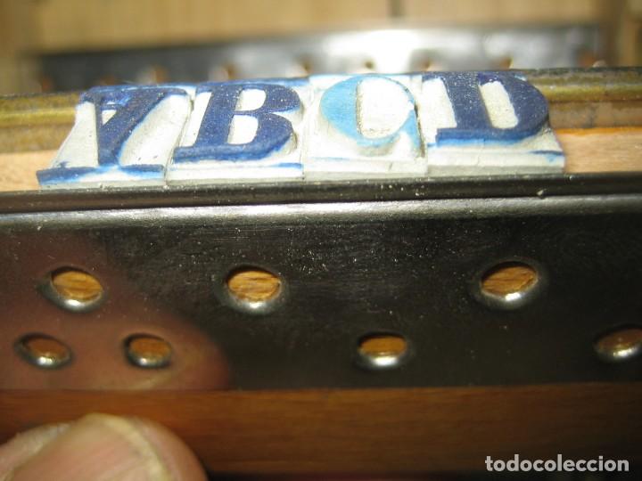 Antig&uuml;edades: imprenta - abecedario letras de goma - ref X3 - Foto 15