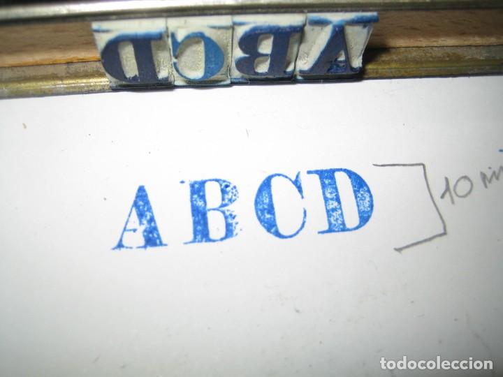 Antig&uuml;edades: imprenta - abecedario letras de goma - ref X3 - Foto 17