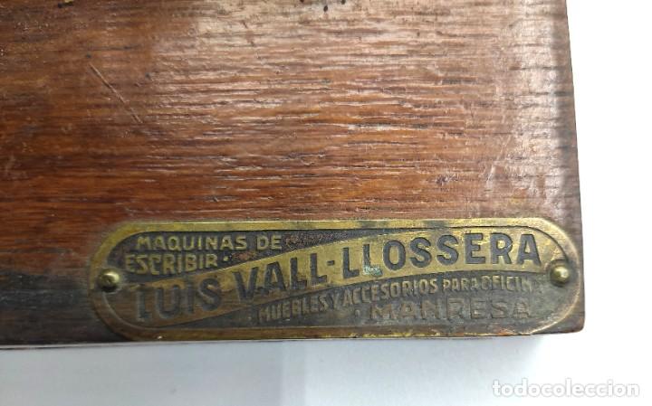 Antigüedades: Máquina de escribir Mignon, de Luis Vall- Llosera, en madera, baquelita y acero, hacia 1924. - Foto 17 - 296621808