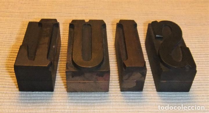 Antig&uuml;edades: LUIS CON LETRAS ANTIGUAS DE IMPRENTA TIPOGRAF&Iacute;A - Foto 3
