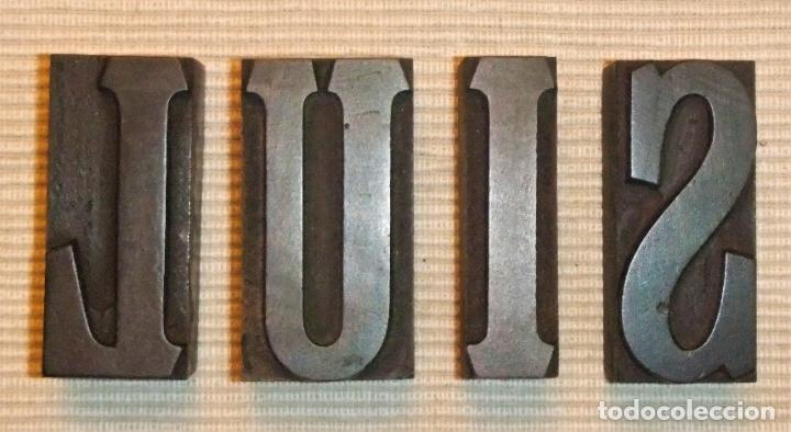 Antig&uuml;edades: LUIS CON LETRAS ANTIGUAS DE IMPRENTA TIPOGRAF&Iacute;A - Foto 4