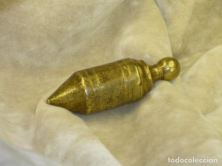 Antig&uuml;edades: Plomada bronce hueca. Hollow bronze plumb bob - Foto 2