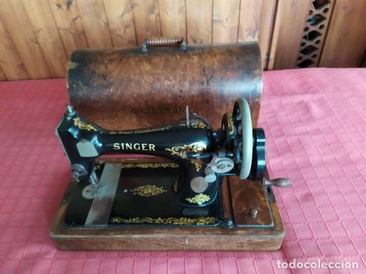 Antig&uuml;edades: ANTIGUA M&Aacute;QUINA DE COSER SINGER - Foto 2