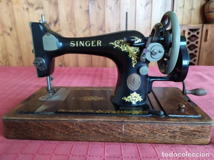 Antig&uuml;edades: ANTIGUA M&Aacute;QUINA DE COSER SINGER - Foto 3