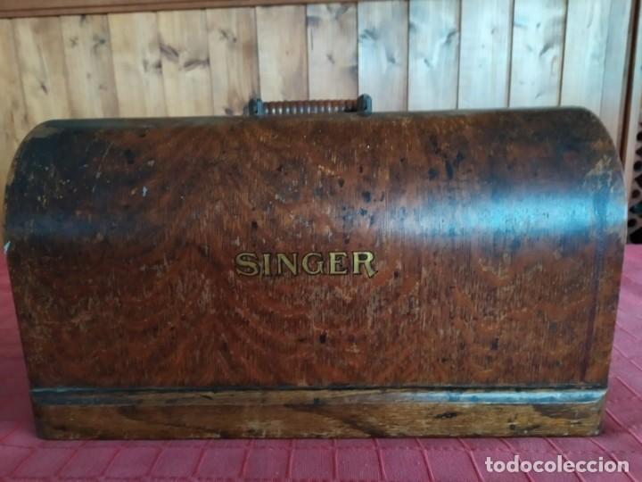 Antig&uuml;edades: ANTIGUA M&Aacute;QUINA DE COSER SINGER - Foto 5