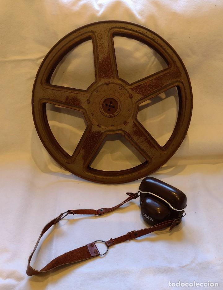 Antig&uuml;edades: Carrete de pel&iacute;cula antiguo 52cm di&aacute;metro - Foto 1