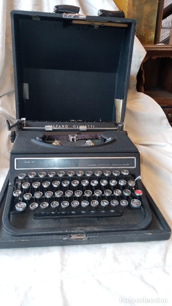 Antig&uuml;edades: Maquina de escribir Hispano olivetti Studio46 - Foto 1