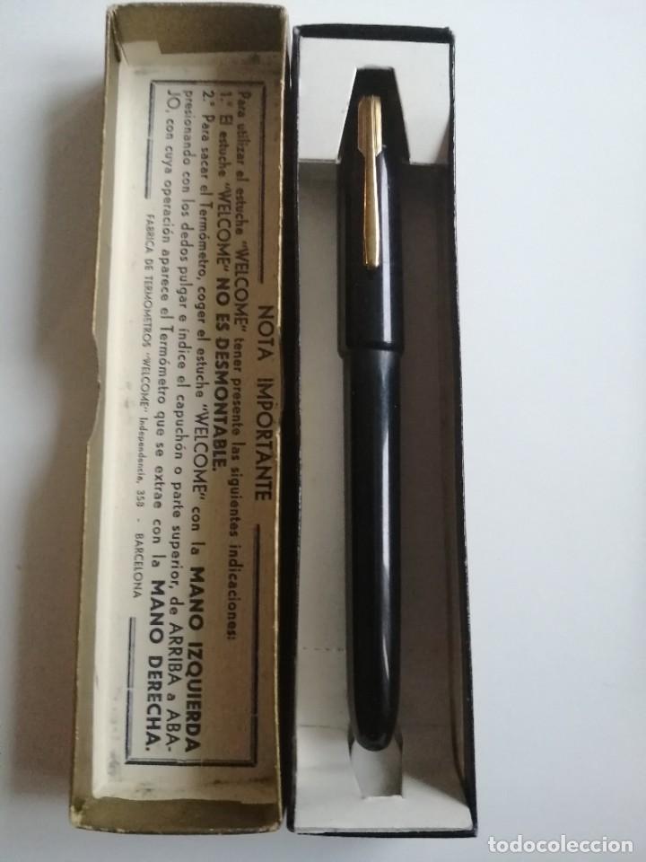 Antig&uuml;edades: Un term&oacute;metro y una funda de term&oacute;metro de m&eacute;dico - Foto 4