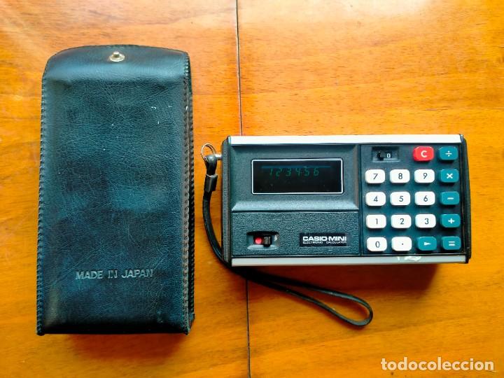 Antig&uuml;edades: Calculadora Casio mini cm-602 con funda original. Funcionando. - Foto 3