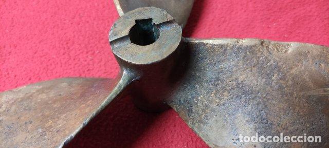 Antig&uuml;edades: ANTIGUA HELICE DE BRONCE - Foto 6