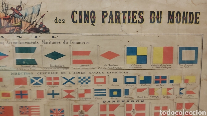 Antig&uuml;edades: Cuadro banderas barco - Foto 5