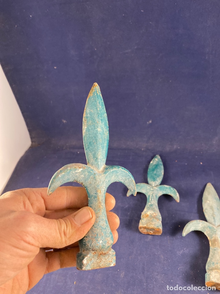 Antig&uuml;edades: Piezas de remate de hierro antiguas - Foto 2