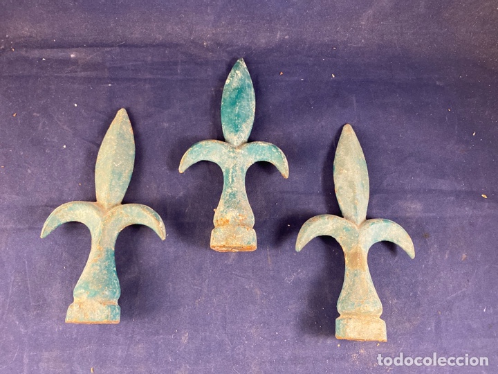Antig&uuml;edades: Piezas de remate de hierro antiguas - Foto 1
