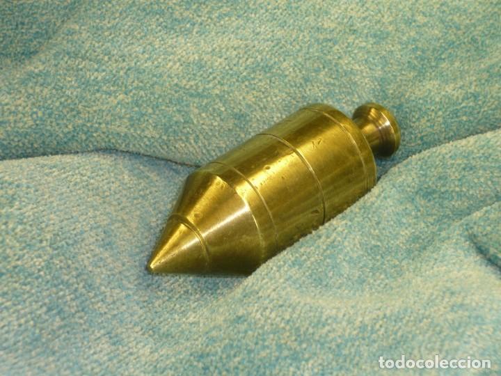 Antig&uuml;edades: Plomada construcci&oacute;n bronce. S.XX Plumb bob bronze construction. - Foto 2