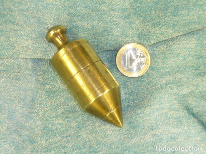 Antig&uuml;edades: Plomada construcci&oacute;n bronce. S.XX Plumb bob bronze construction. - Foto 3