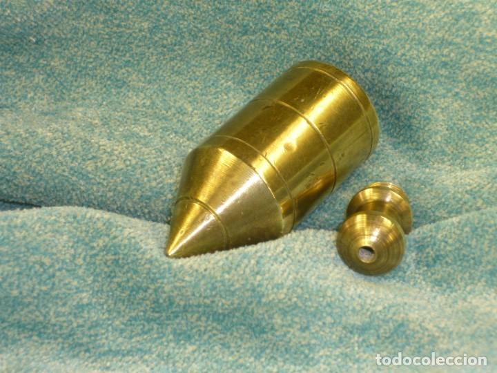 Antig&uuml;edades: Plomada construcci&oacute;n bronce. S.XX Plumb bob bronze construction. - Foto 6