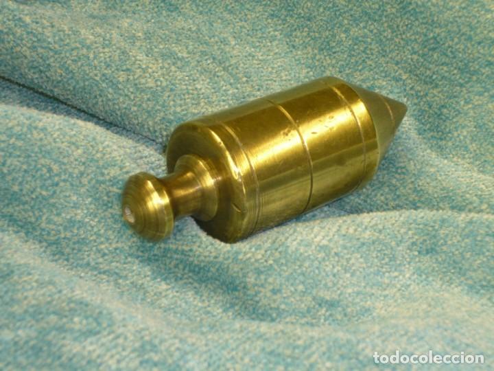 Antig&uuml;edades: Plomada construcci&oacute;n bronce. S.XX Plumb bob bronze construction. - Foto 7