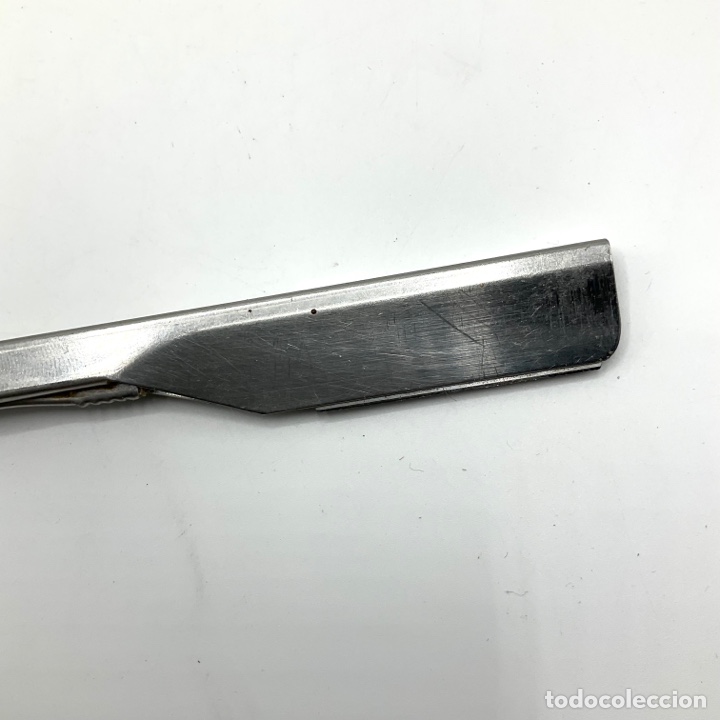 Antig&uuml;edades: Antigua navaja de afeitar para barberos - Foto 3