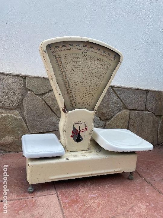 Antig&uuml;edades: B&aacute;scula antigua de comercio Roch - Foto 1