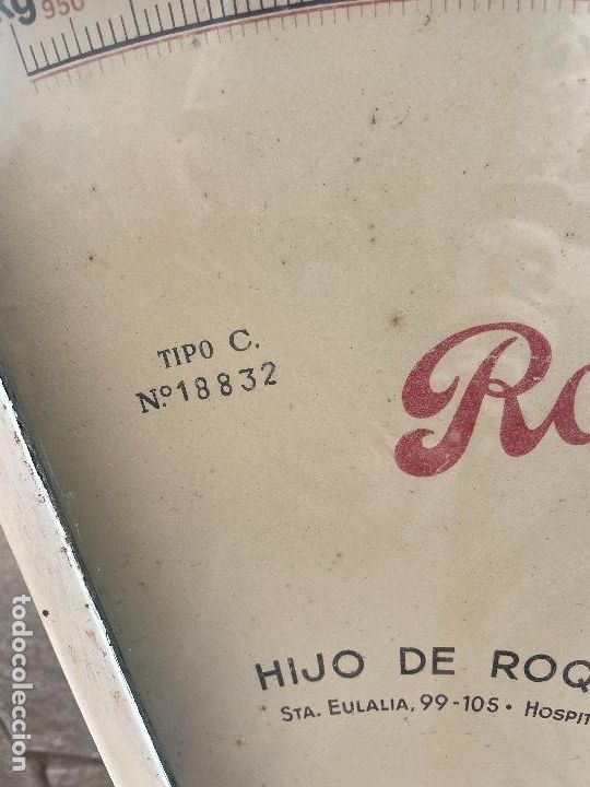 Antig&uuml;edades: B&aacute;scula antigua de comercio Roch - Foto 10