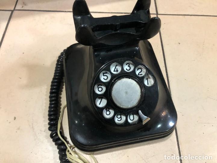 Tel&eacute;fonos: Tel&eacute;fono de mesa antiguo de baquelita - Foto 11