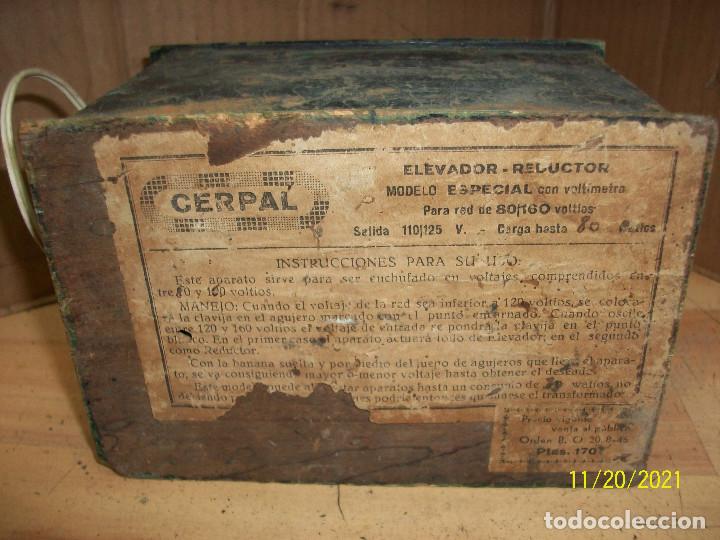 Antig&uuml;edades: ANTIGUO ELEVADOR/REDUCTOR DE CORRIENTE- CERPAL - Foto 5