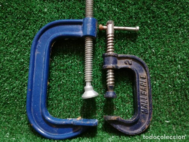 Antig&uuml;edades: 2 SARGENTO TORNILLO APRIETE - HERRAMIENTA - Foto 3