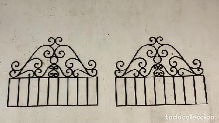 Antig&uuml;edades: Cabeceros gemelos de forja. - Foto 1