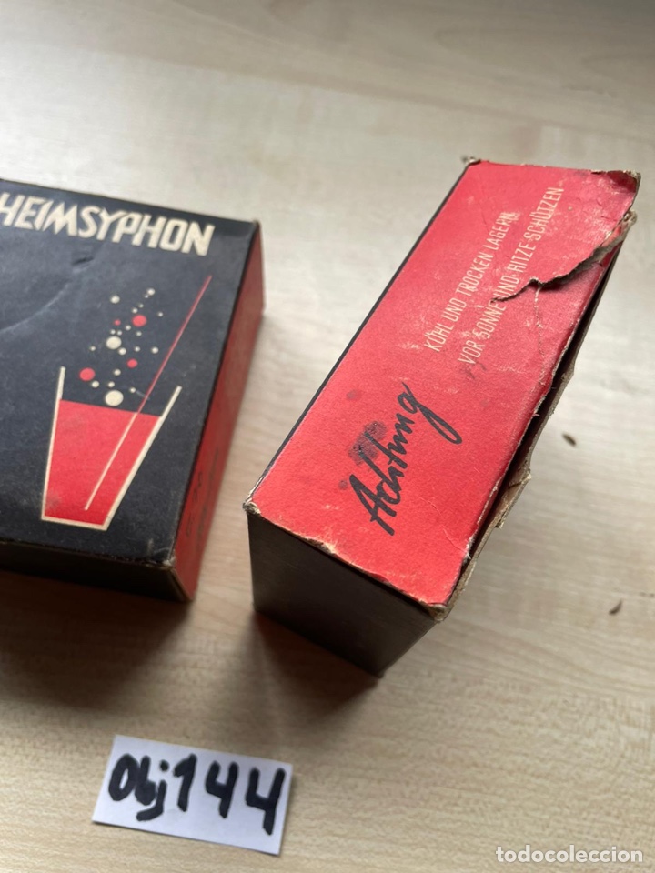Antig&uuml;edades: HEIMSYPHON cartuchos de gas - Foto 2