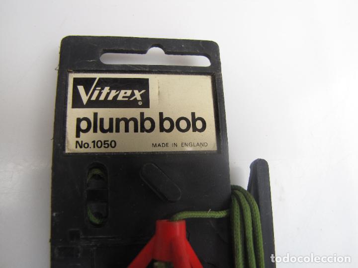 Antig&uuml;edades: 28.- Plomada de precisi&oacute;n Vitrex England - Foto 2