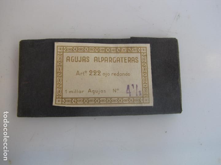 Antig&uuml;edades: 29.- Sobre con 25 agujas alpargateras - Foto 1