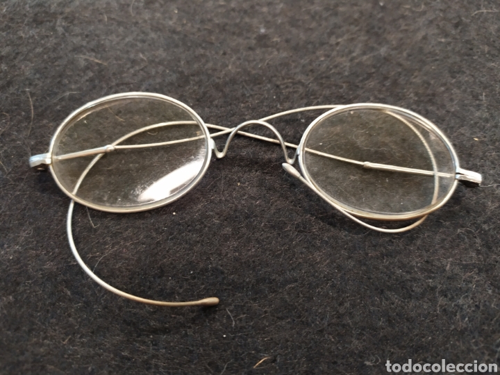Antig&uuml;edades: Antiguas gafas Quevedo, impertinente. Con funda - Foto 3