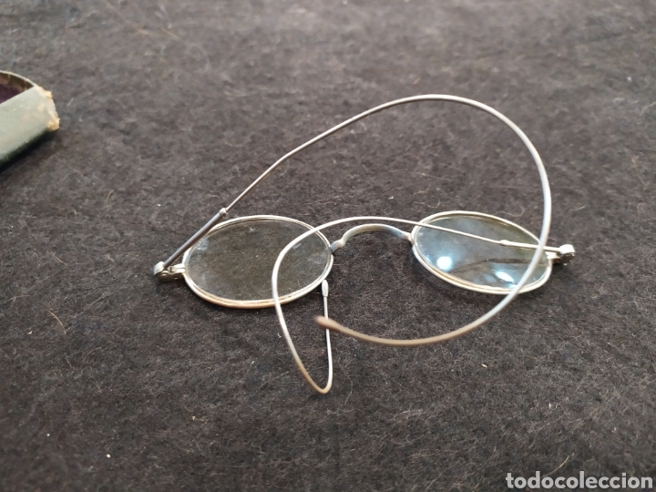 Antig&uuml;edades: Antiguas gafas Quevedo, impertinente. Con funda - Foto 5