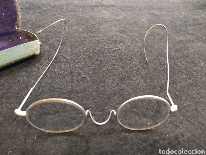 Antig&uuml;edades: Antiguas gafas Quevedo, impertinente. Con funda - Foto 6