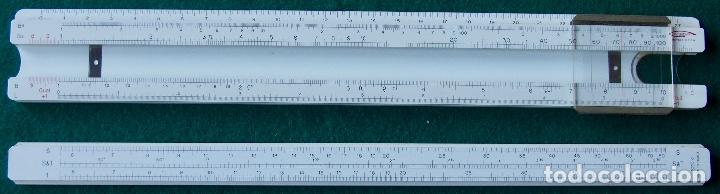 Antig&uuml;edades: Regla de c&aacute;lculo Graphoplex 620d Rietz con estuche Slide Rule - Foto 2