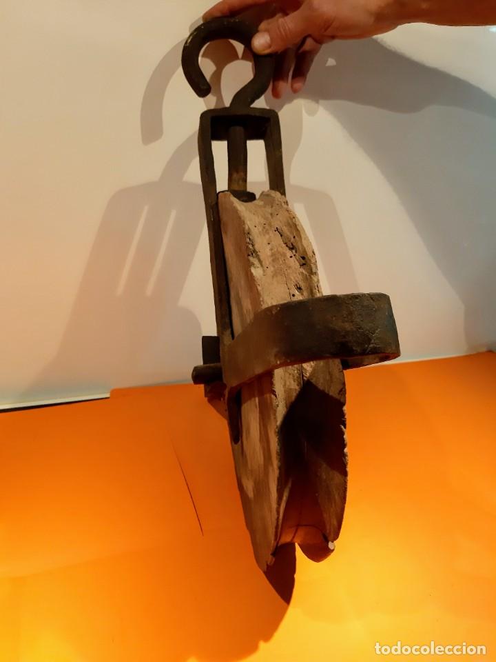 Antig&uuml;edades: Polea madera - Foto 1
