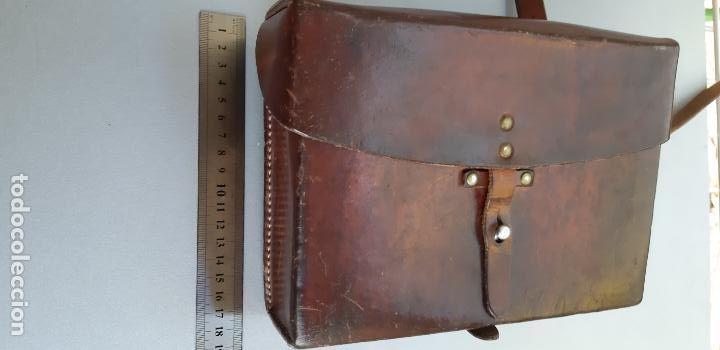 Antiques: BOLSO DE COLECCION MUY ANTIGUO, DE PIEL MARCA,R.K ,WROHB.HUNZNGHWIL, N.72, A&Ntilde;OS 50