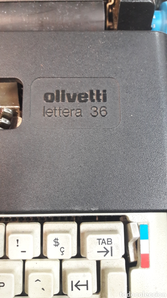 Antig&uuml;edades: Maquina de escrivir Olivetti lettera 36 - Foto 2