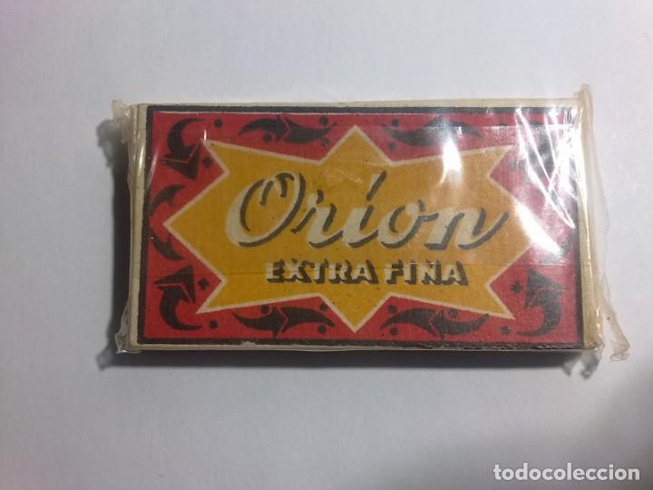 Antig&uuml;edades: 5 CUCHILLAS DE AFEITAR MARCA ORION - Foto 1